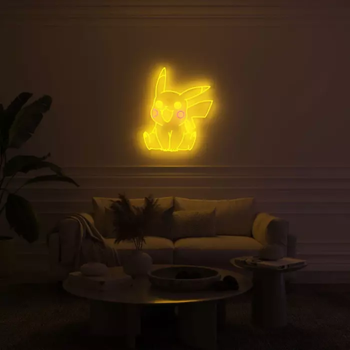 Pikachu assis - Pokémon - Néon LED