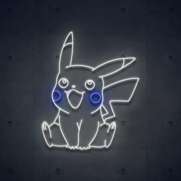 Pikachu assis - Pokémon - Néon LED – Image 4