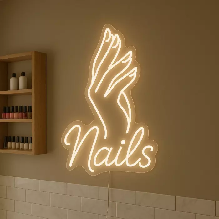 Néon LED Nails – Enseigne déco bar à ongles