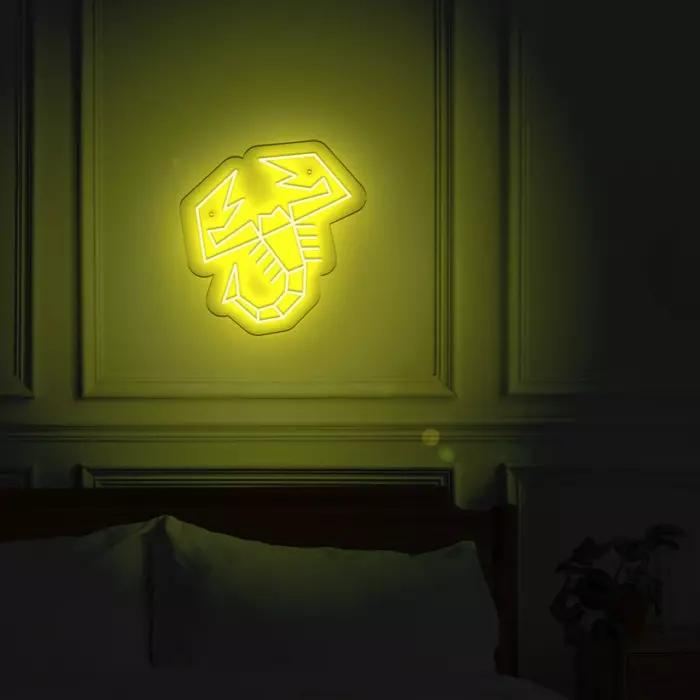 Néon LED Abarth – Logo scorpion lumineux