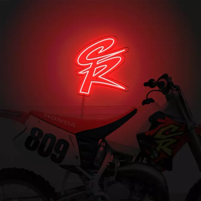 Néon LED mural - Logo HONDA "CR"