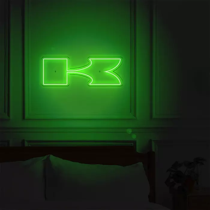 Néon LED mural - Logo KAWASAKI "K"
