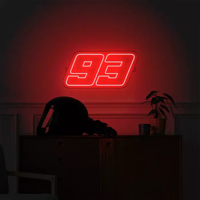 Néon LED mural - Marc Márquez '93'