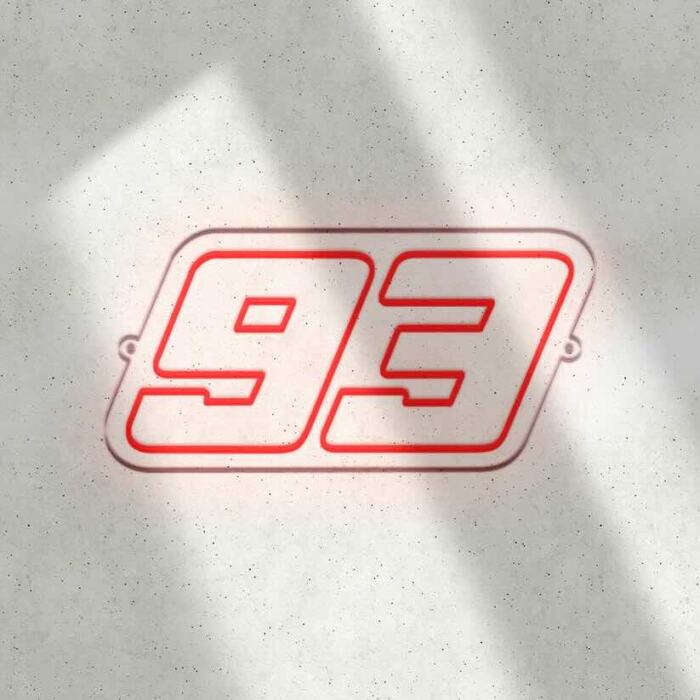 Néon LED mural - Marc Márquez '93' – Image 3