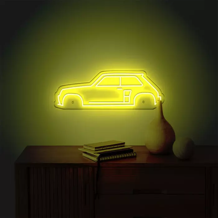 Néon LED mural - RENAULT 5 Turbo