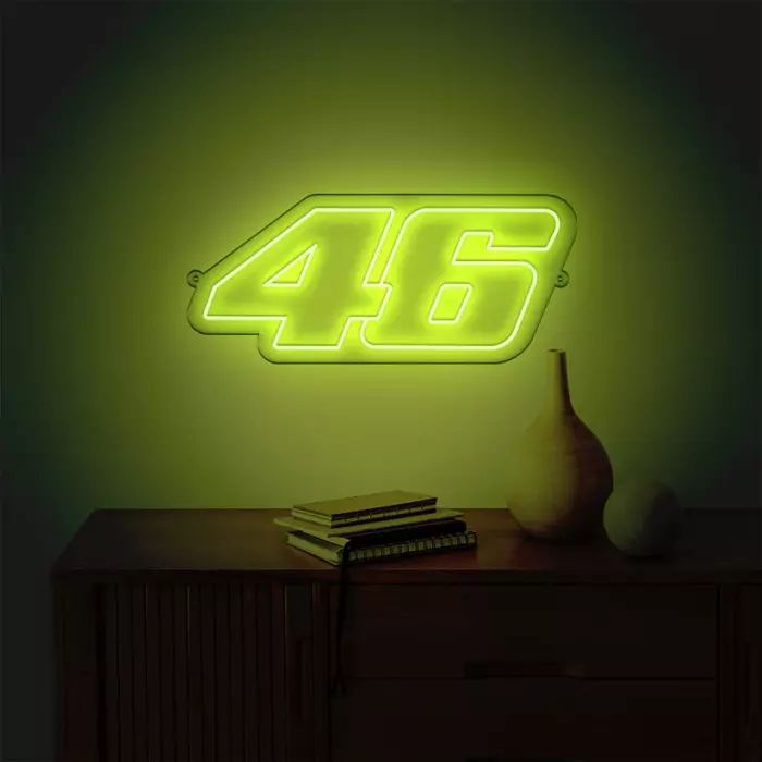 Néon LED mural - Valentino ROSSI '46'