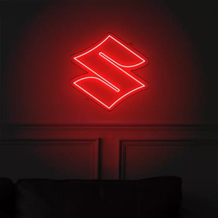 Néon LED mural - Logo SUZUKI