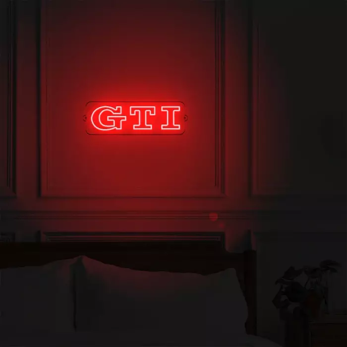 Néon LED mural - Volkswagen GTI