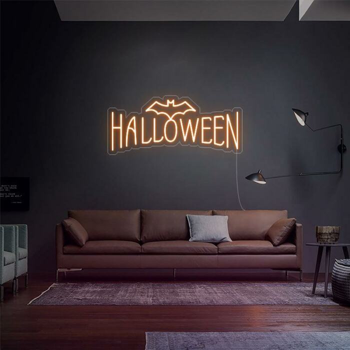 HALLOWEEN Chauve-Souris - Enseigne Néon LED
